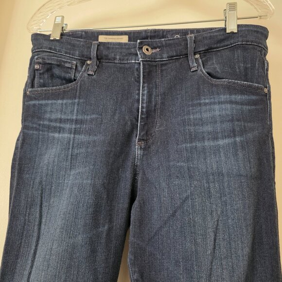 AG ADRIANO GOLDSCHMIED Women's Blue Jeans The Farrah High Rise Skinny Size 32R - Picture 2 of 8